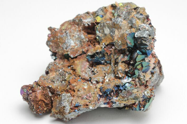 Lustrous, Iridescent Hematite Crystal Cluster - Italy #207086
